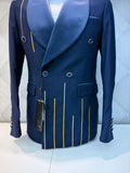 Executive Gold Line Double-Breasted Tuxedo