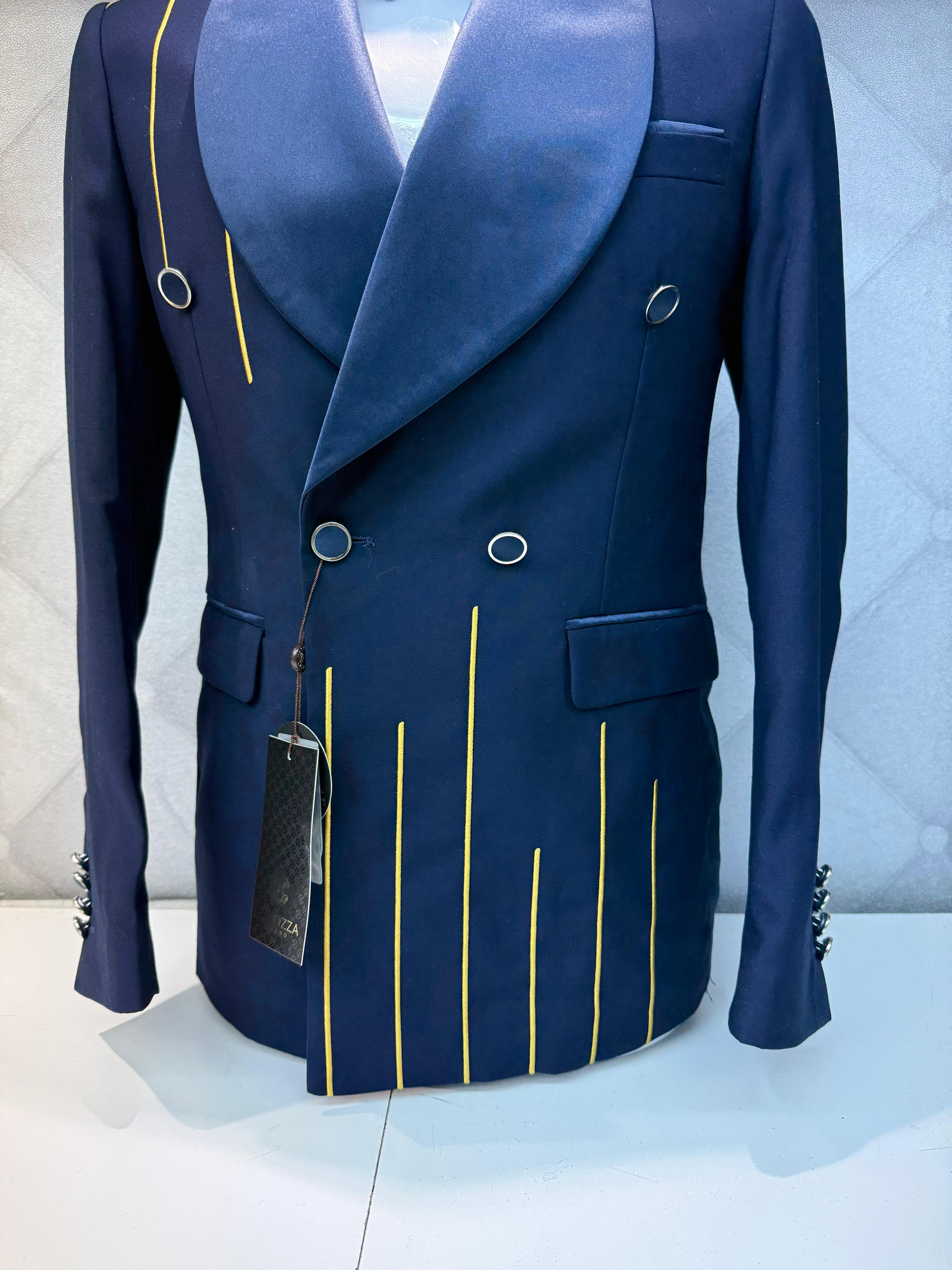 Executive Gold Line Double-Breasted Tuxedo